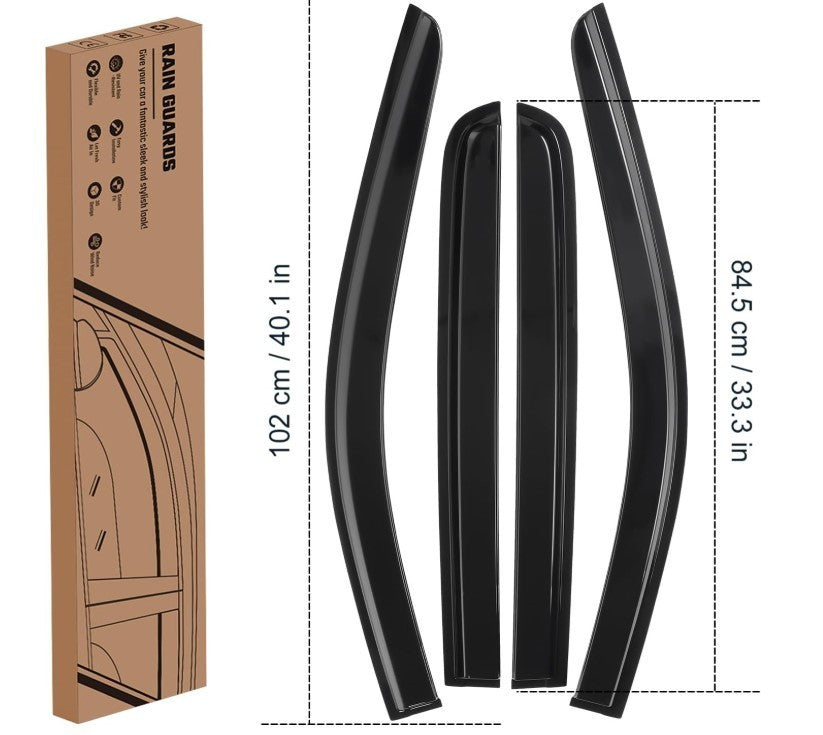 Ford Ranger Wind Deflectors 2023-2025 Window Visors 4pcs Black-292