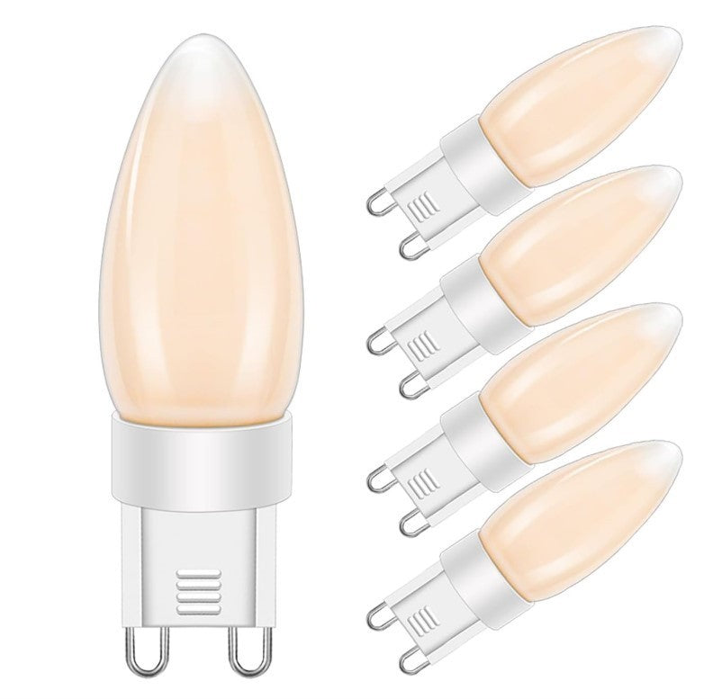 G9 LED Bulbs Dimmable 4W Warm White 2200K 40W Equivalent Pack of 5