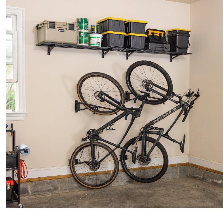 Swivel Bike Rack Wall Mount Heavy Duty Garage Storage 70lb Hold-308