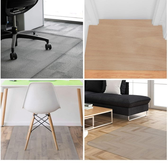Heavy Duty Chair Floor Mat 120x120cm Clear Hard Floor Protector Office Home-316