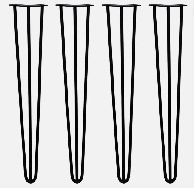 Table Legs 71cm Black 3 Rod Heavy Duty Metal Desk Dining DIY Furniture Legs-161