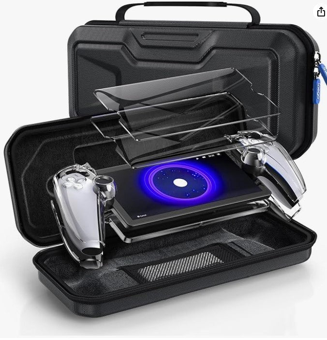 Accessory Kit for PlayStation Portal with Carrying Case HD Tempered Screen-187