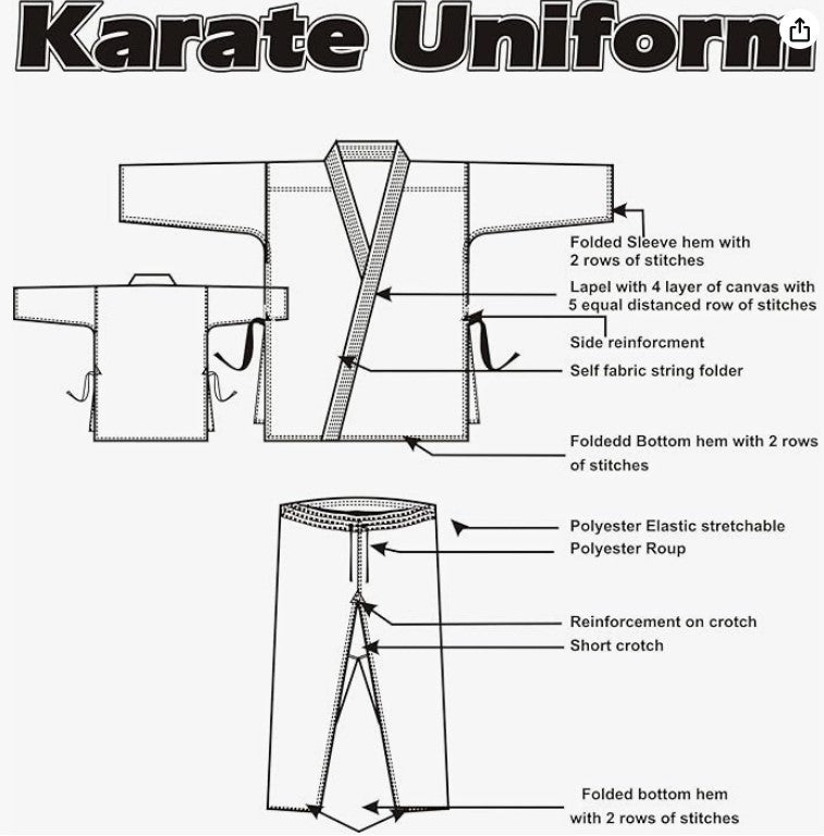 Versal Adults Karate Suit 8oz Lightweight Polycotton Uniform with Belt