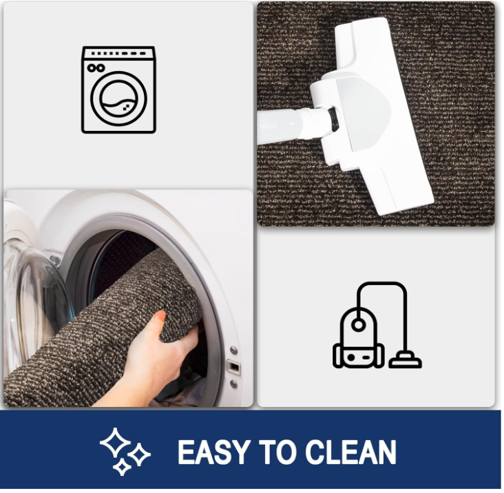 Non Slip Indoor Entrance Mud Rug Dirt Trapper Door Mat Machine Washable-67