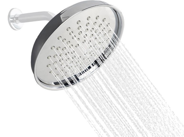 Rainfall Shower Head 9 Inch High Pressure Fixed Shower Head 360 Adjustable-195