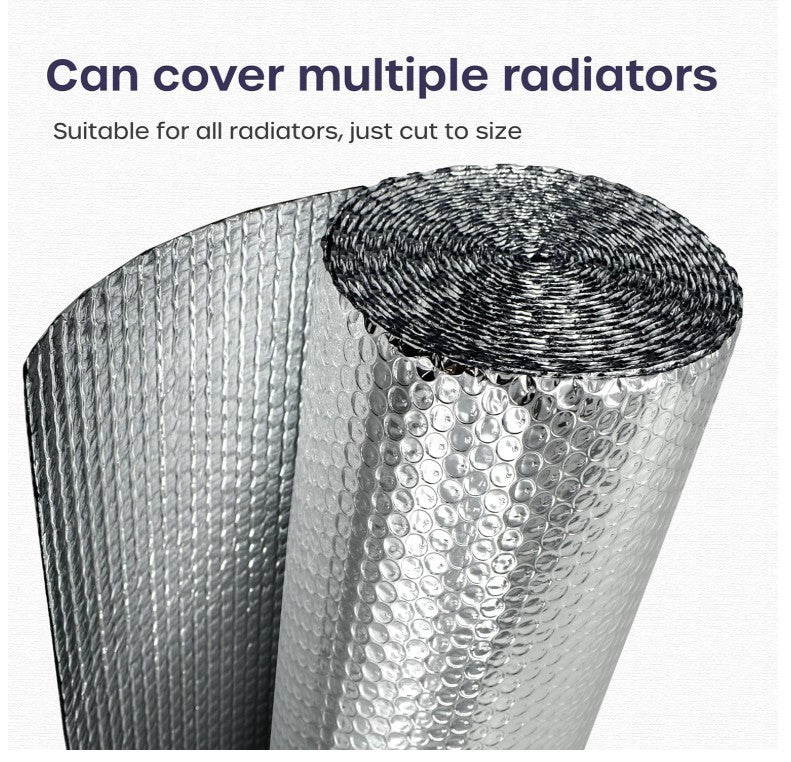 Foil Insulation Roll 1mx10m 1 Pack Radiator Reflector Panels for Enhance Heating