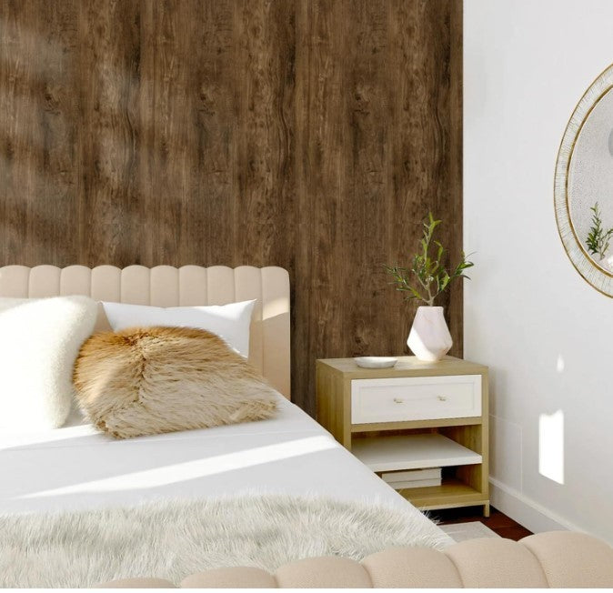 Vinyl Wrap Wood Effect Wallpaper Self Adhesive Oak Brown 60x500cm-251