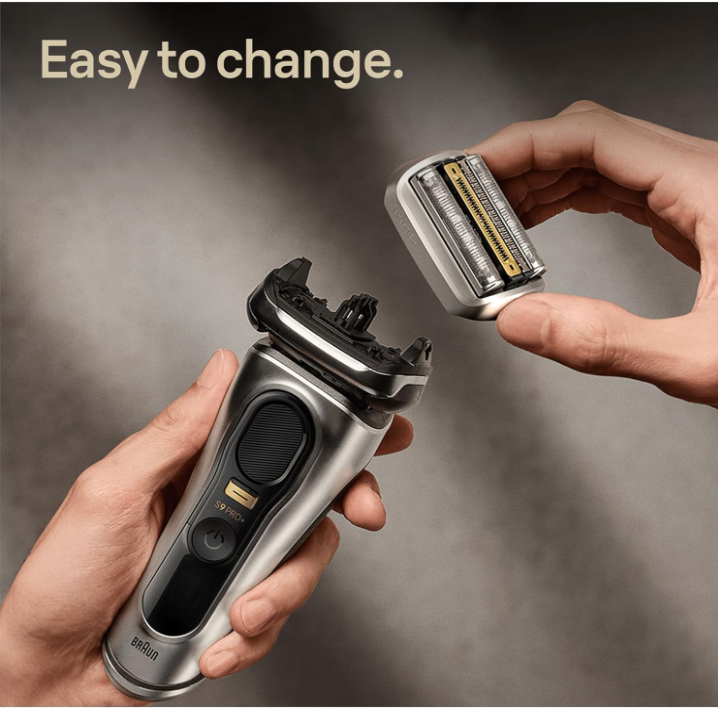Braun Series 9 Shaver Head 94M Replacement Foil Silver Compatible Series 9 Pro