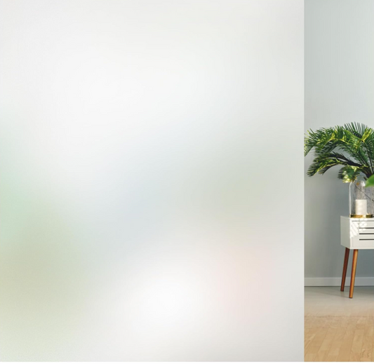 Frosted Window Film 44.5x1000cm Privacy Static Cling Non Adhesive Glass Opaque