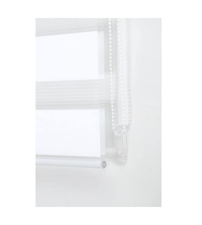 124cmx165cm -White Curtians -Zebra/Vision Blinds Double layer Fabric Roller-24