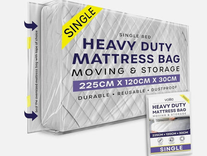 Volila Single Mattress Storage Bag with Zipper 1 Pack Waterproof Cover-290