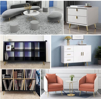 4Pcs Metal Oblique Furniture Legs 15cm Cabinet  Stainless Steel Table Legs-279
