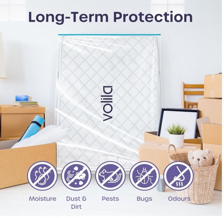 Volila Single Mattress Storage Bag with Zipper 1 Pack Waterproof Cover-290