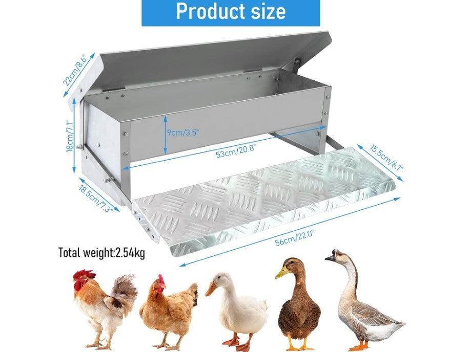Rat Proof Treadle Chicken Feeder Without Waste Design Automatic Chicken-307