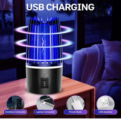 Electric Fly Zapper USB Rechargeable 2in1 Bug Zapper UV Light Indoor Outdoor-121