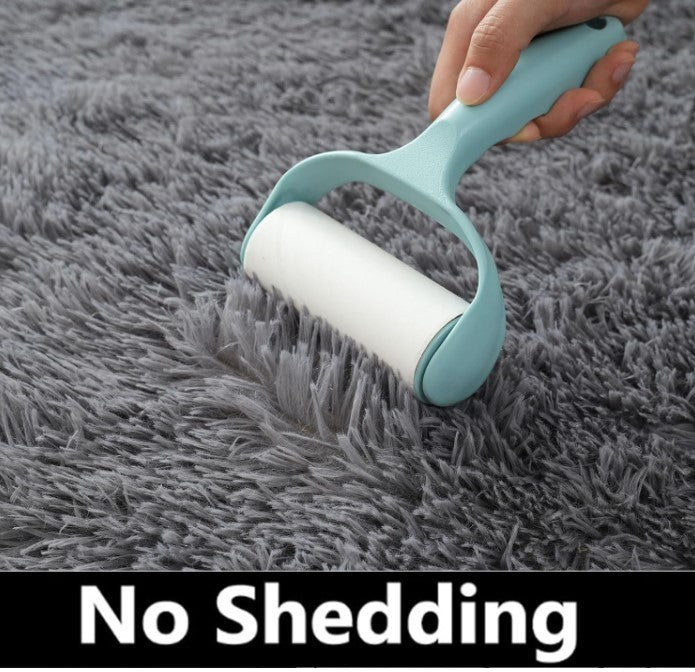 Large Shaggy Rug 240x300cm Washable Anti Slip Soft Living Room Carpet Grey-322
