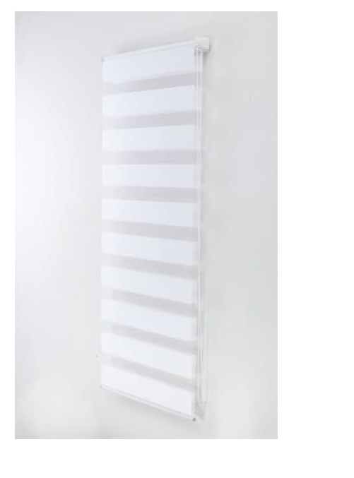 124cmx165cm -White Curtians -Zebra/Vision Blinds Double layer Fabric Roller-24