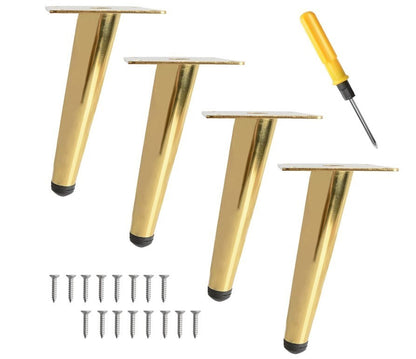 4Pcs Metal Oblique Furniture Legs 15cm Cabinet  Stainless Steel Table Legs-279