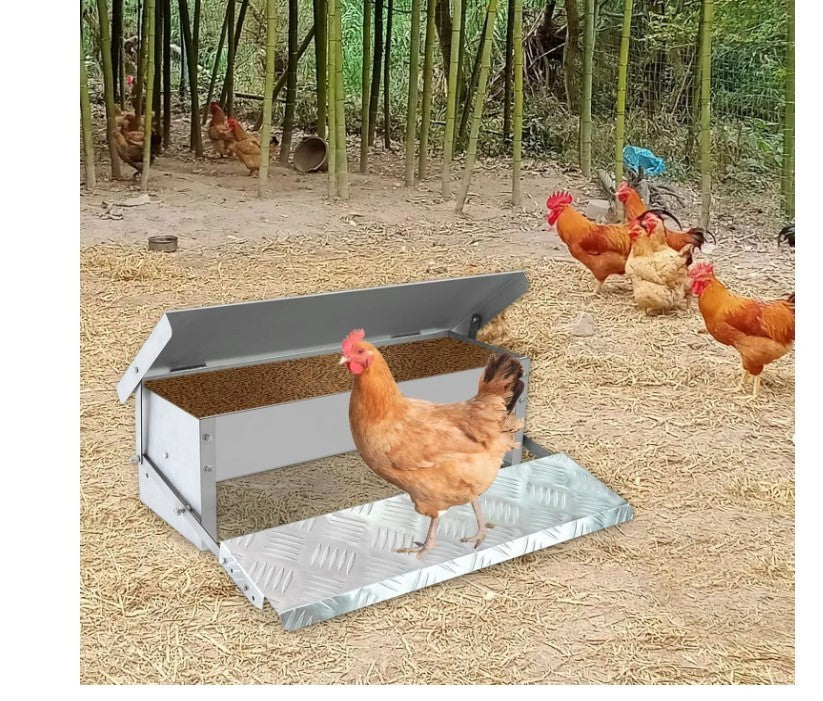Rat Proof Treadle Chicken Feeder Without Waste Design Automatic Chicken-307