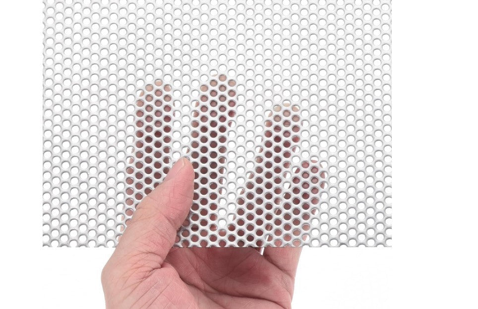 304 Stainless Steel Perforated Sheet 600x300mm 5mm Holes 19GA-300