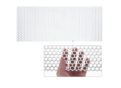 304 Stainless Steel Perforated Sheet 600x300mm 5mm Holes 19GA-300
