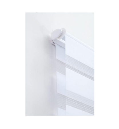 124cmx165cm -White Curtians -Zebra/Vision Blinds Double layer Fabric Roller-24