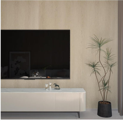 Pearl White Wood Grain Vinyl Wrap Self Adhesive Wallpaper 80x400cm Roll-327