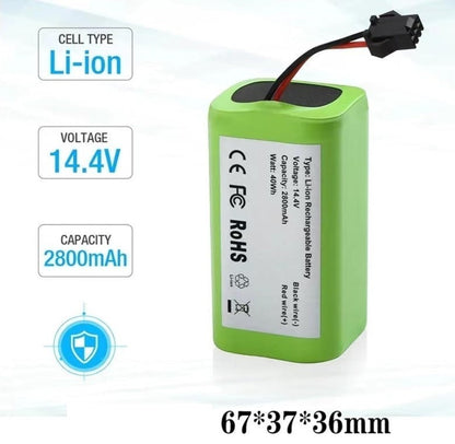 2800mAh Li-ion Replacement Battery Deebot N79 N79S Conga Vacuum High Capacity