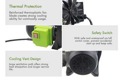 800W Garden Booster Pump Jet Pump 4m Hose Water Pressure System-306