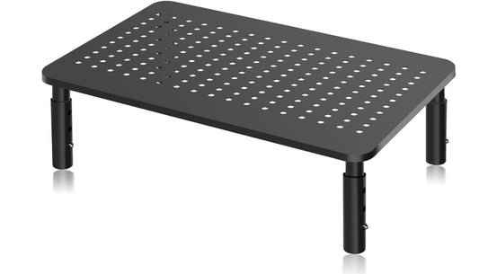 Monitor Stand Riser Adjustable Steel Desktop Stand Metal Screen Shelf Laptop-178