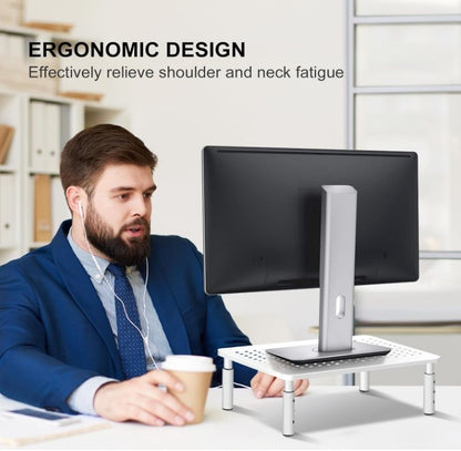 Monitor Stand Riser Adjustable Steel Desktop Stand Metal Screen Shelf Laptop-178