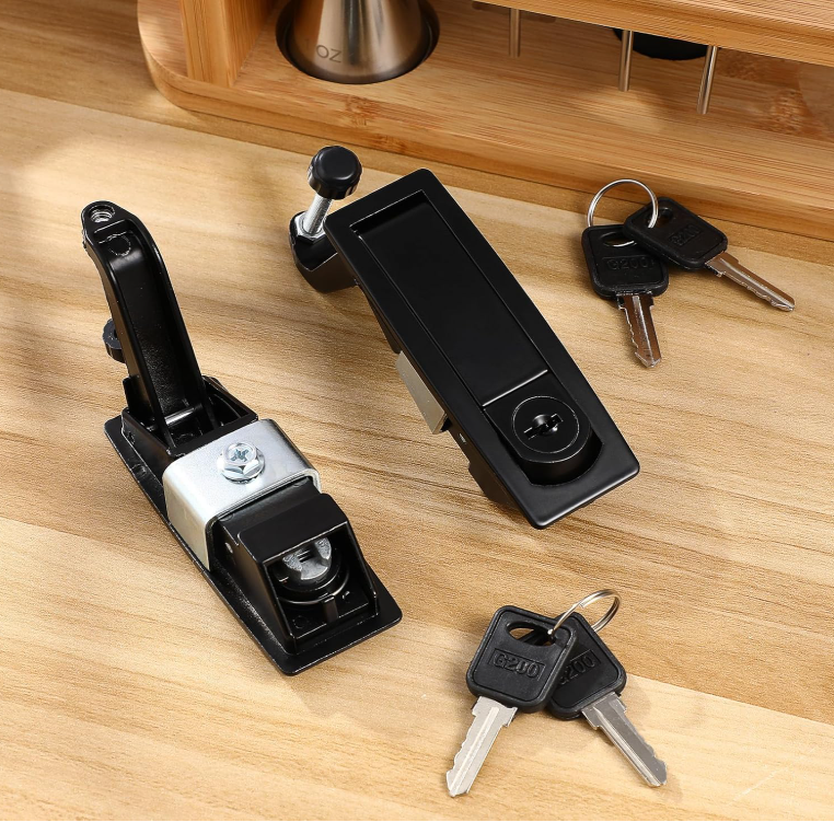 2pcs Compression Latch Lock, Zinc Alloy Door Lock, Adjustable Sealed Lever Latch