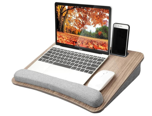 Laptop Lap Desk 15.6" Cushion Tray Anti Slip Stand Bed Sofa Portable-157