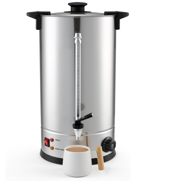10L Hot Water Boiler Urn 1800W Stainless Steel Catering Tea Coffee Dispenser -75