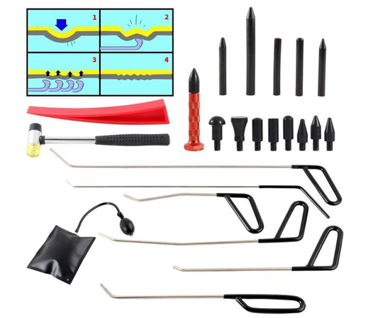 11Pcs Automotive Paintless Dent Repair Removal Tools Puller Kits Hail Repair-140