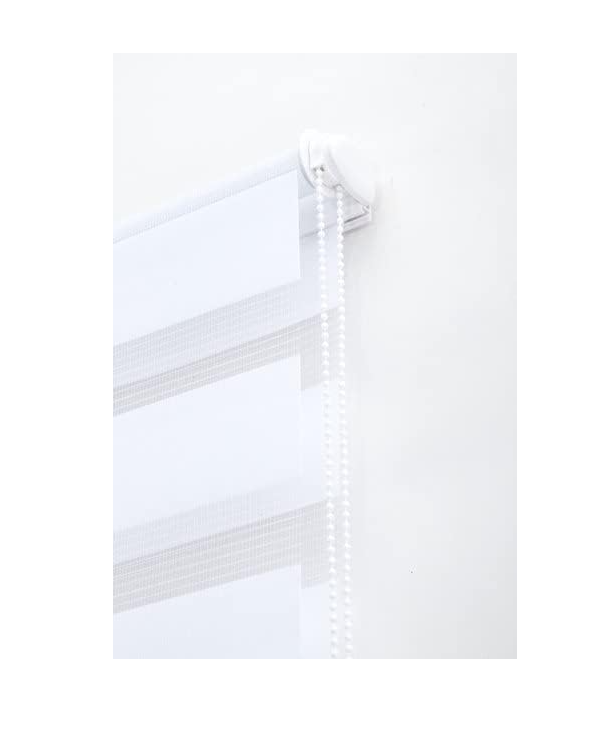 124cmx165cm -White Curtians -Zebra/Vision Blinds Double layer Fabric Roller-24