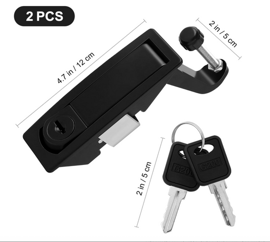 2pcs Compression Latch Lock, Zinc Alloy Door Lock, Adjustable Sealed Lever Latch