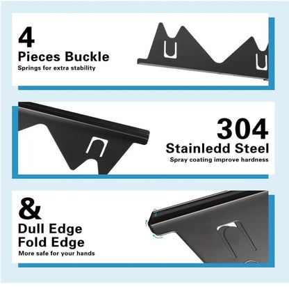 2 PCS Stove Gap Covers Stainless Steel, Stove Gap Fillers Stove Counter Gap -186