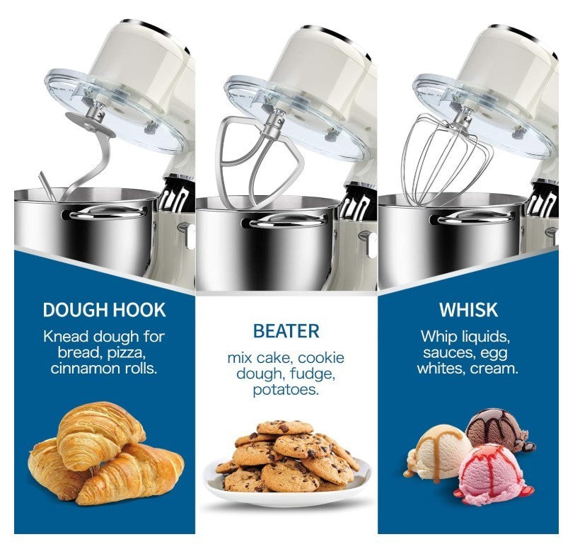 1500W Stand Mixer 8L Electric Food Mixer Dough Hook Whisk Beat Kitchen Help-131