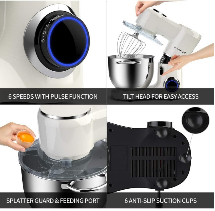 1500W Stand Mixer 8L Electric Food Mixer Dough Hook Whisk Beat Kitchen Help-131