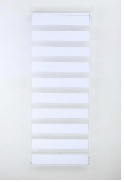 124cmx165cm -White Curtians -Zebra/Vision Blinds Double layer Fabric Roller-24