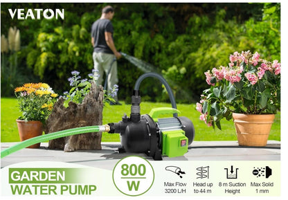 800W Garden Booster Pump Jet Pump 4m Hose Water Pressure System-306