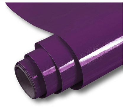 Self Adhesive Vinyl Wrap Purple Sticky Back Plastic Roll Glitter Effect-103