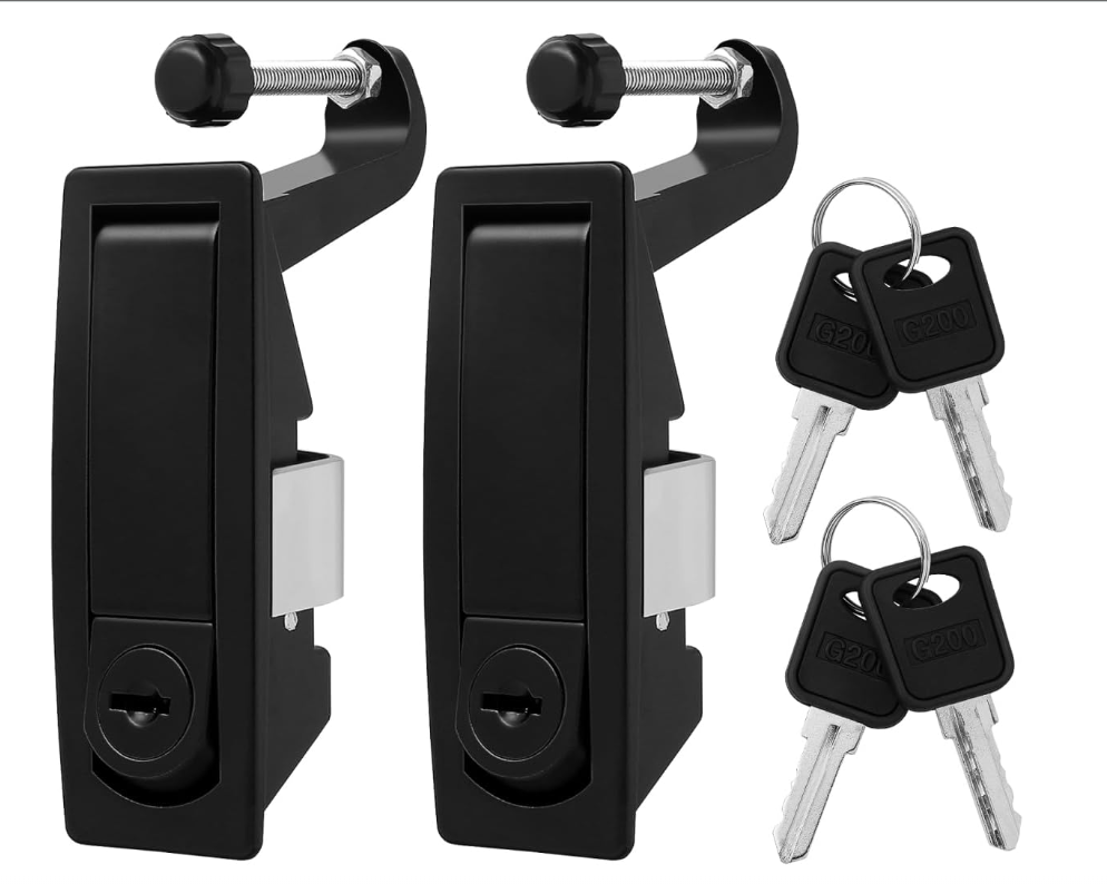 2pcs Compression Latch Lock, Zinc Alloy Door Lock, Adjustable Sealed Lever Latch