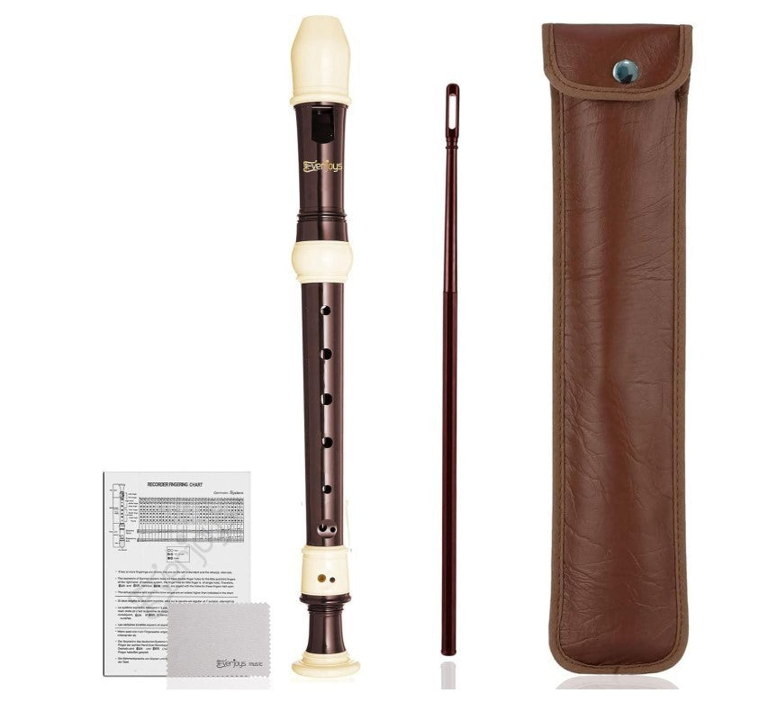 Soprano Recorder German Style C Key ABS 8 Hole KidsFlute Detachable Recorder-182