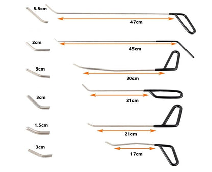 11Pcs Automotive Paintless Dent Repair Removal Tools Puller Kits Hail Repair-140