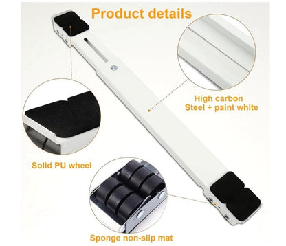 Appliance Roller Stand Adjustable Dolly Wheels Base 300kg Washer Fridge-158