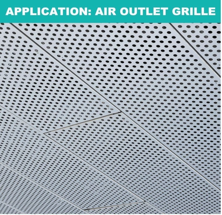 304 Stainless Steel Perforated Sheet 600x300mm 5mm Holes 19GA-300