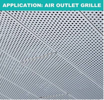 304 Stainless Steel Perforated Sheet 600x300mm 5mm Holes 19GA-300