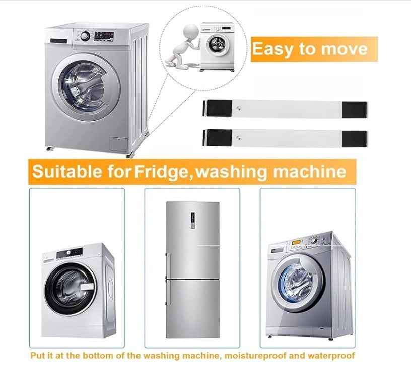Appliance Roller Stand Adjustable Dolly Wheels Base 300kg Washer Fridge-158